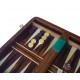 Echecs / Backgammon Magnétique en Palissandre 25cm