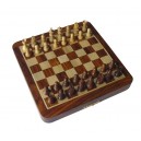 Echecs magn&eacute;tique en Palissandre Pliable 17cm