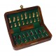 Echecs magnétique en Palissandre Pliable 17cm