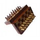 Echecs magnétique en Palissandre Pliable 17cm