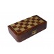 Echecs magnétique en Palissandre Pliable 17cm