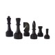 Lacquered Modern Style Chess Pieces