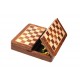 Magnetic Rosewood Chess & Backgammon Set 25cm