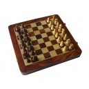 Echecs / Backgammon Magn&eacute;tique en Palissandre 25cm
