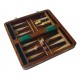 Echecs / Backgammon Magnétique en Palissandre 25cm