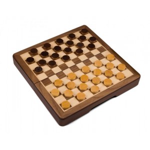 Magnetic Wooden Checkers - Aobo Game Store.